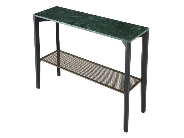 INAMMA - Rectangular marble console table with shelving _ Ligne Roset